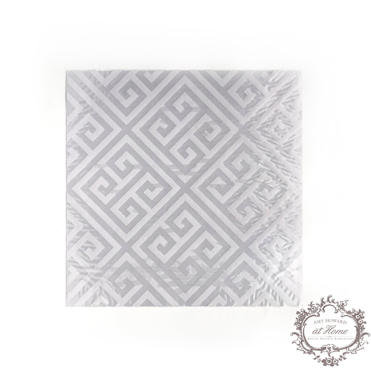 Greek Key - one time use Furniture Stencil 18x18