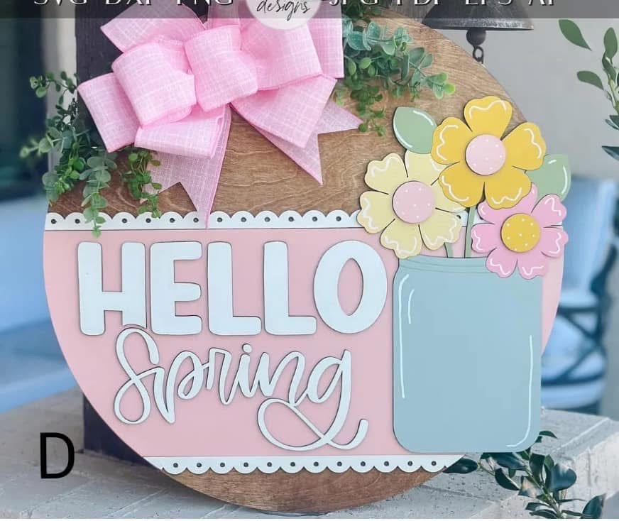 3D Hello Spring Mason Jar DIY Kit