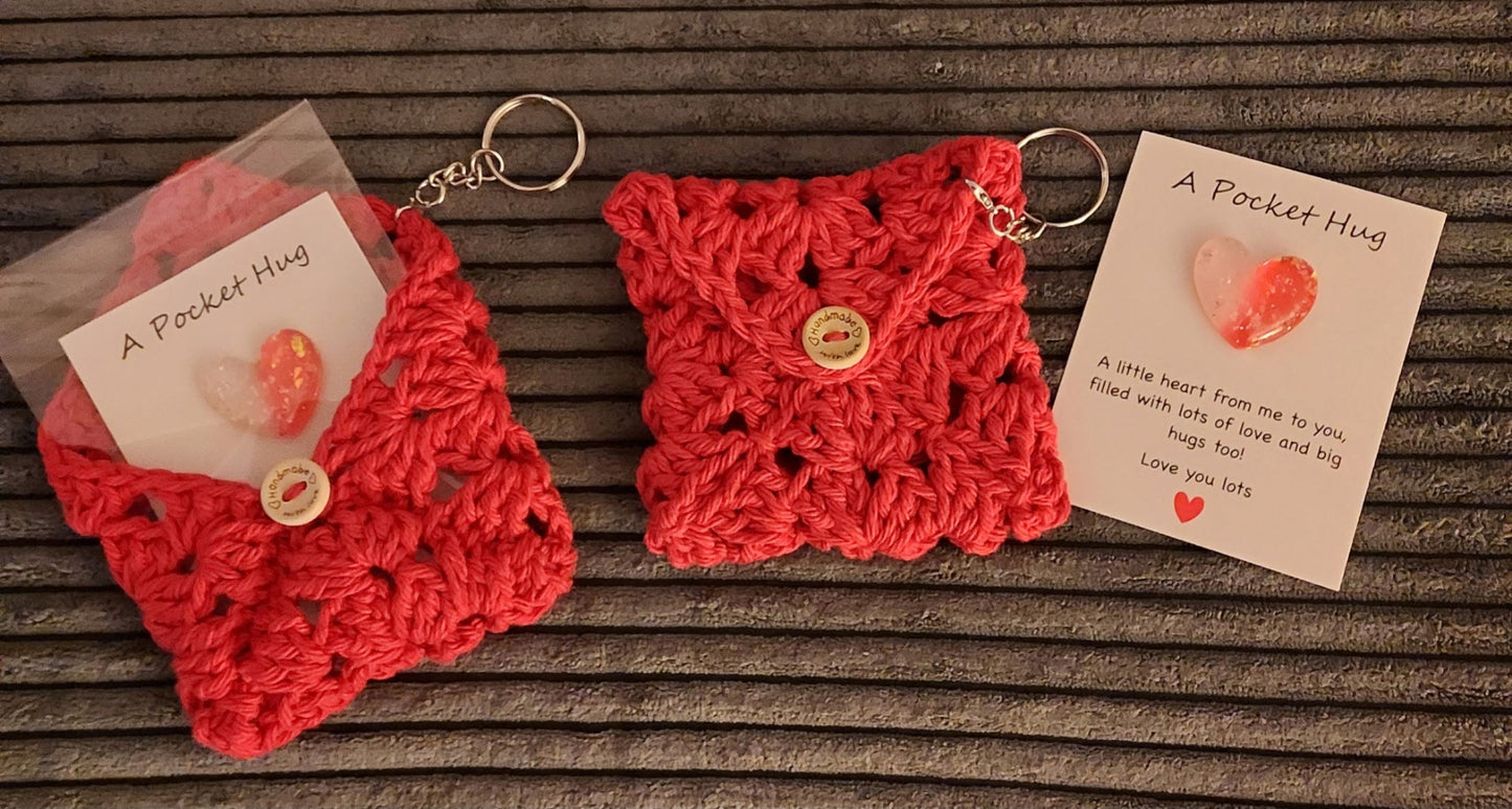 Pocket Hug Keychain Holder