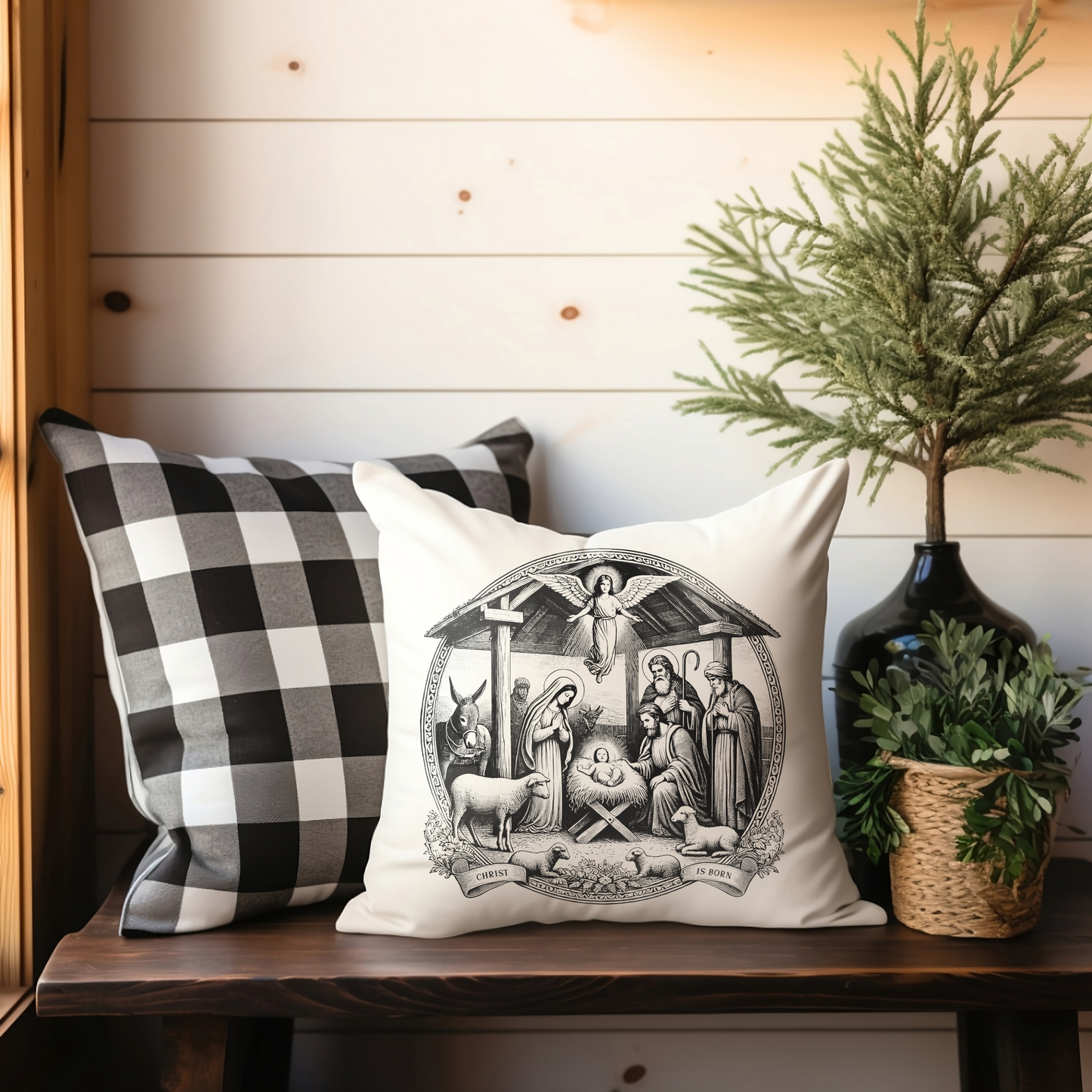 Christ is Born - Mesh Stencil 12x12