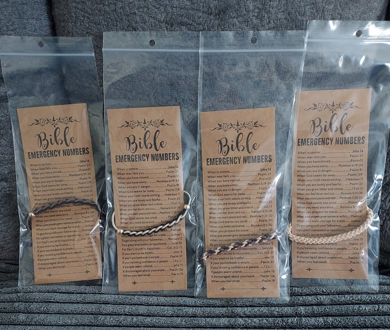 bible emergency card bracelet
