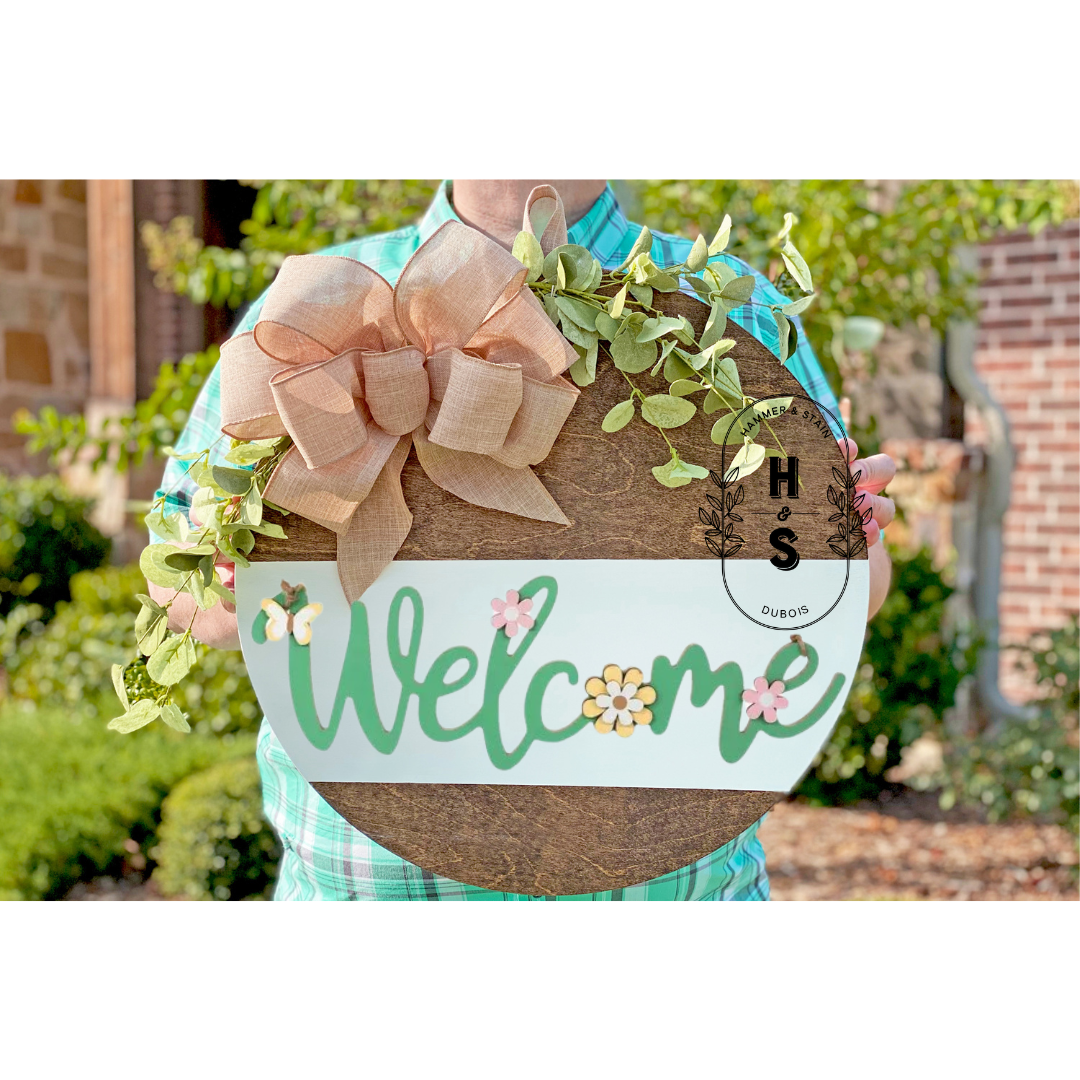 3D Spring Welcome Round