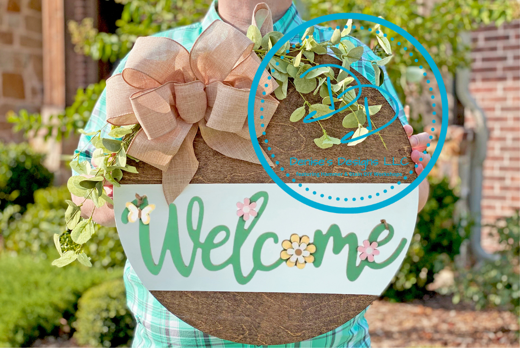 3D Spring Welcome Round
