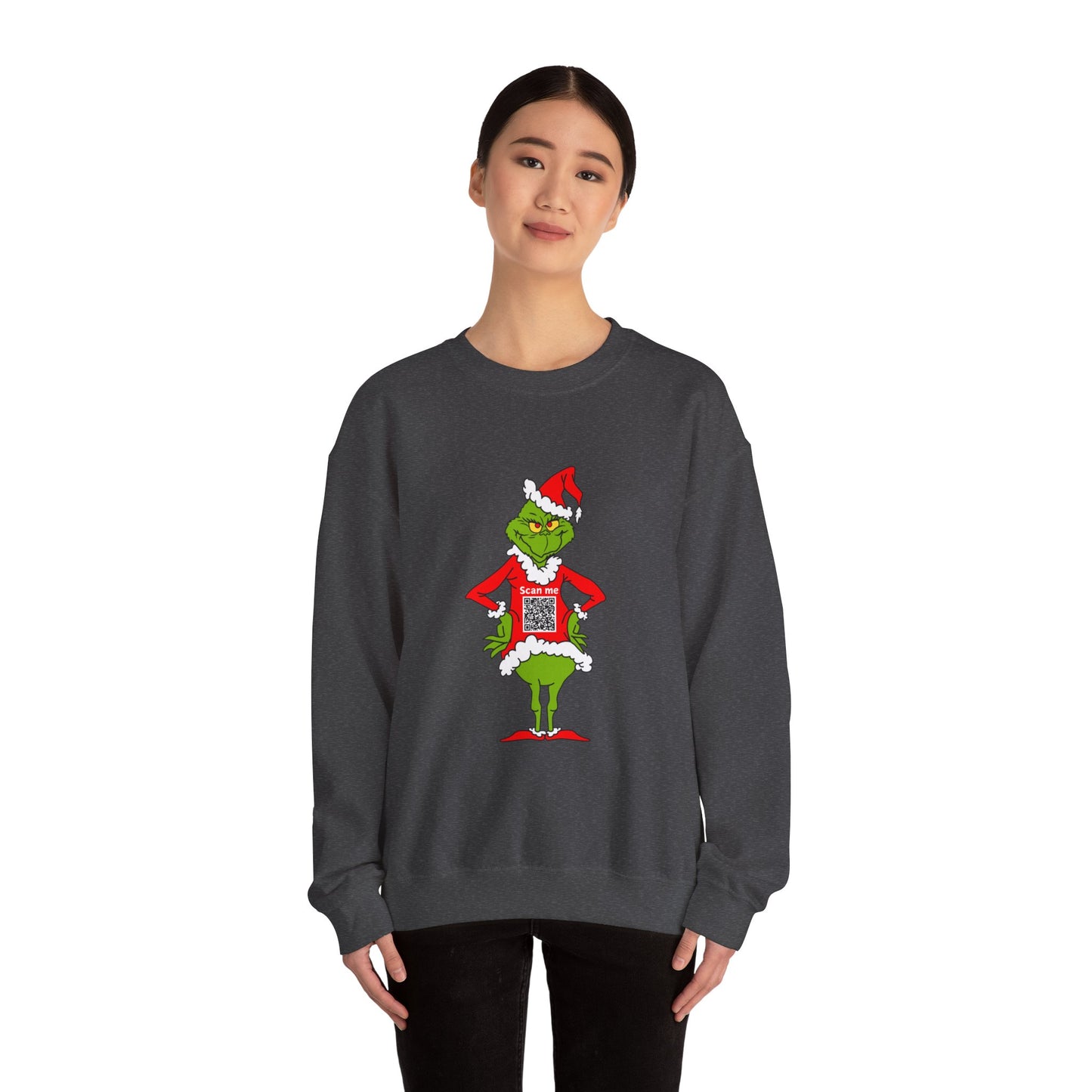 Grinch Prank QR Code Sweatshirt