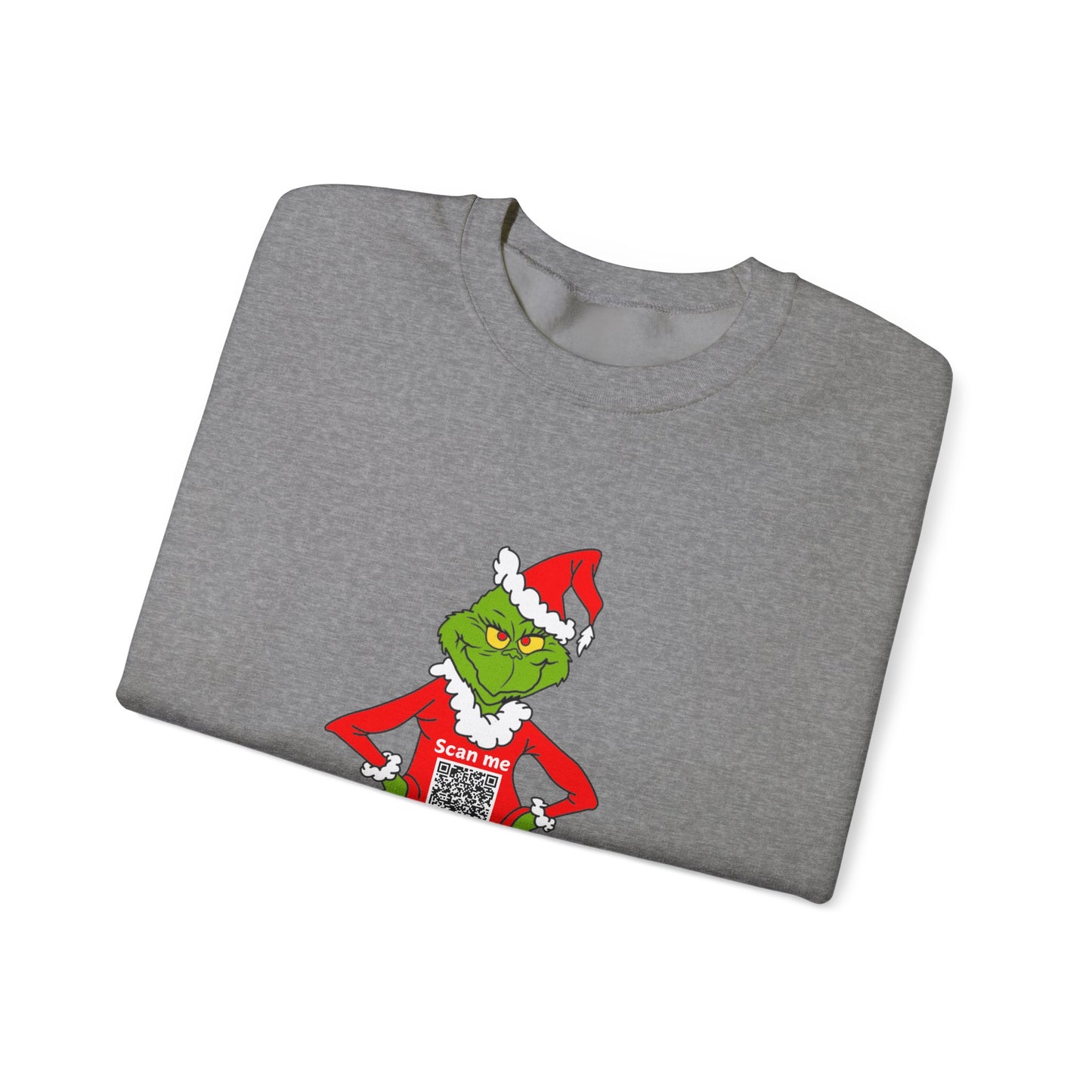 Grinch Prank QR Code Sweatshirt