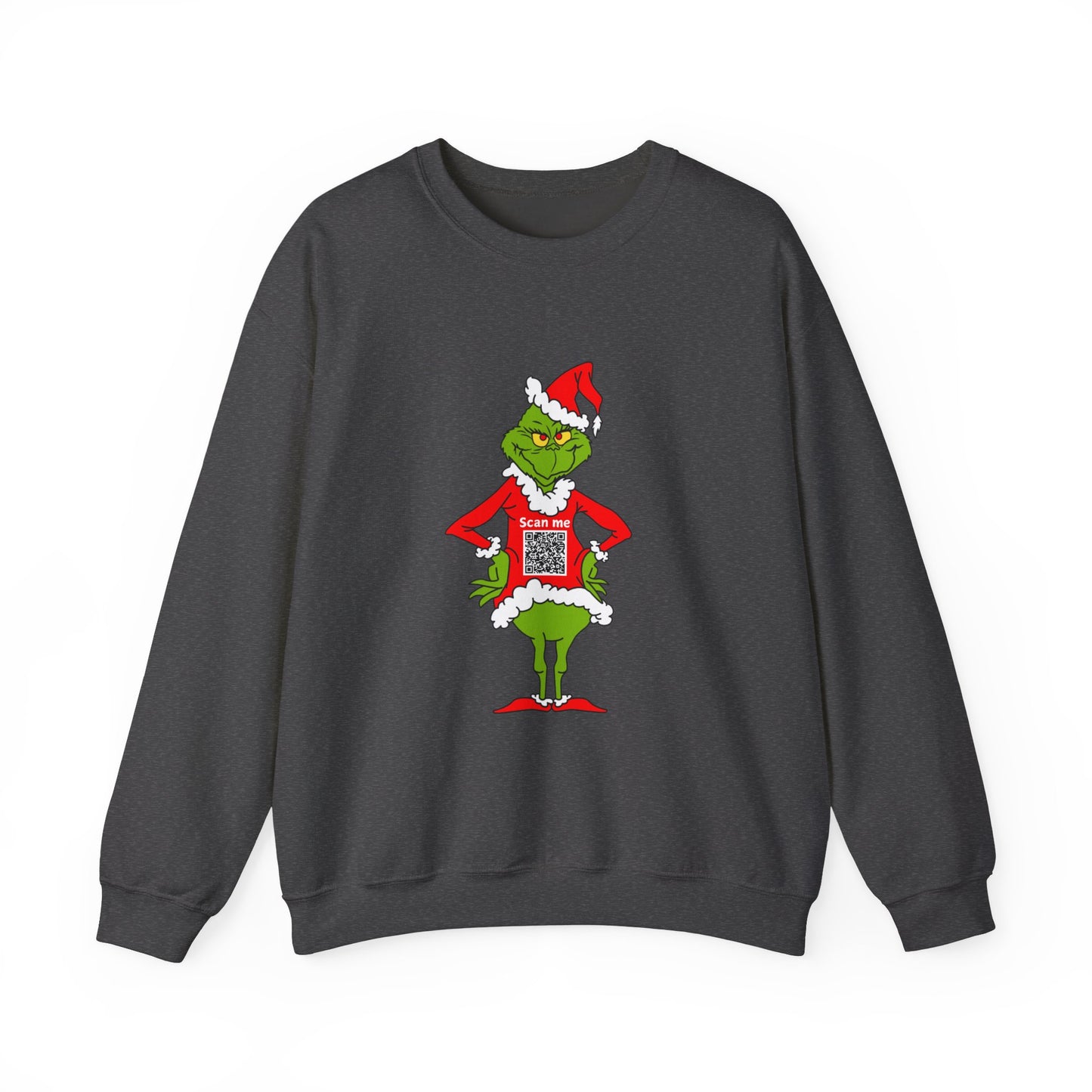 Grinch Prank QR Code Sweatshirt