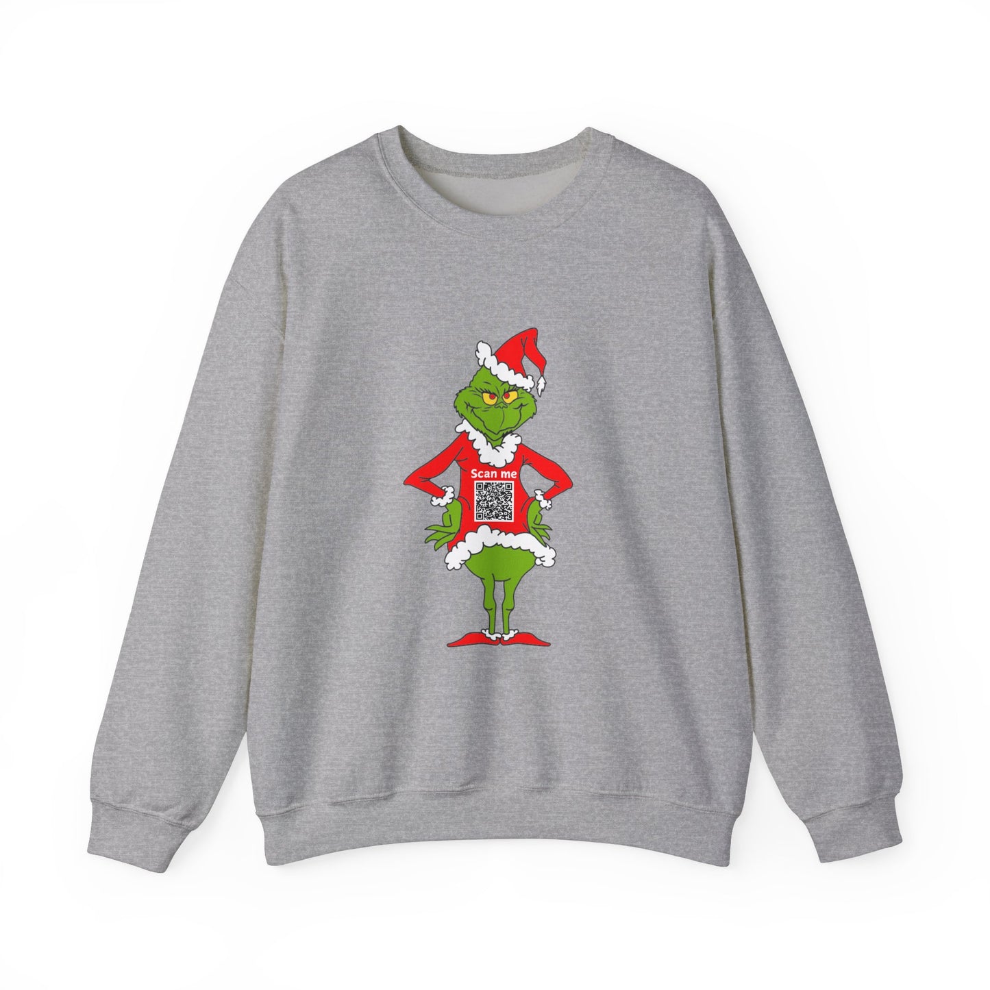 Grinch Prank QR Code Sweatshirt