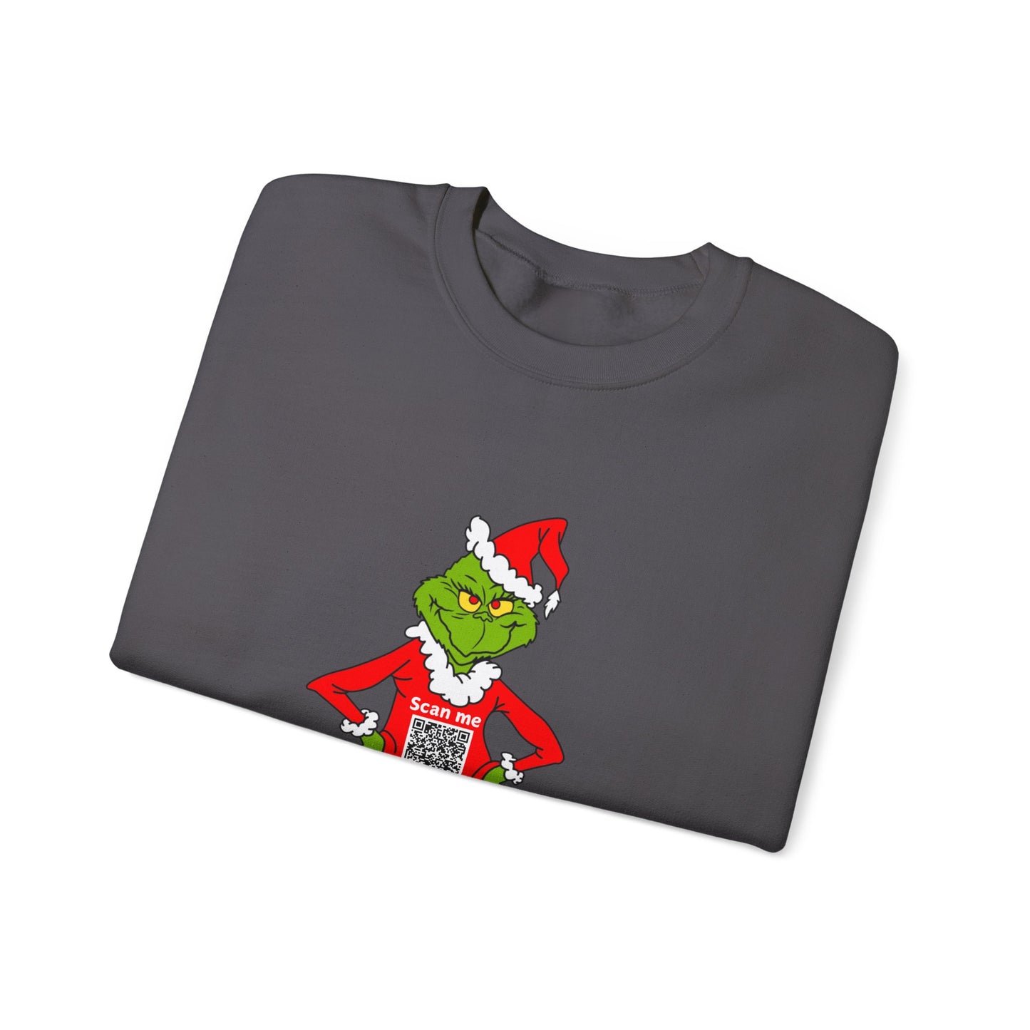 Grinch Prank QR Code Sweatshirt