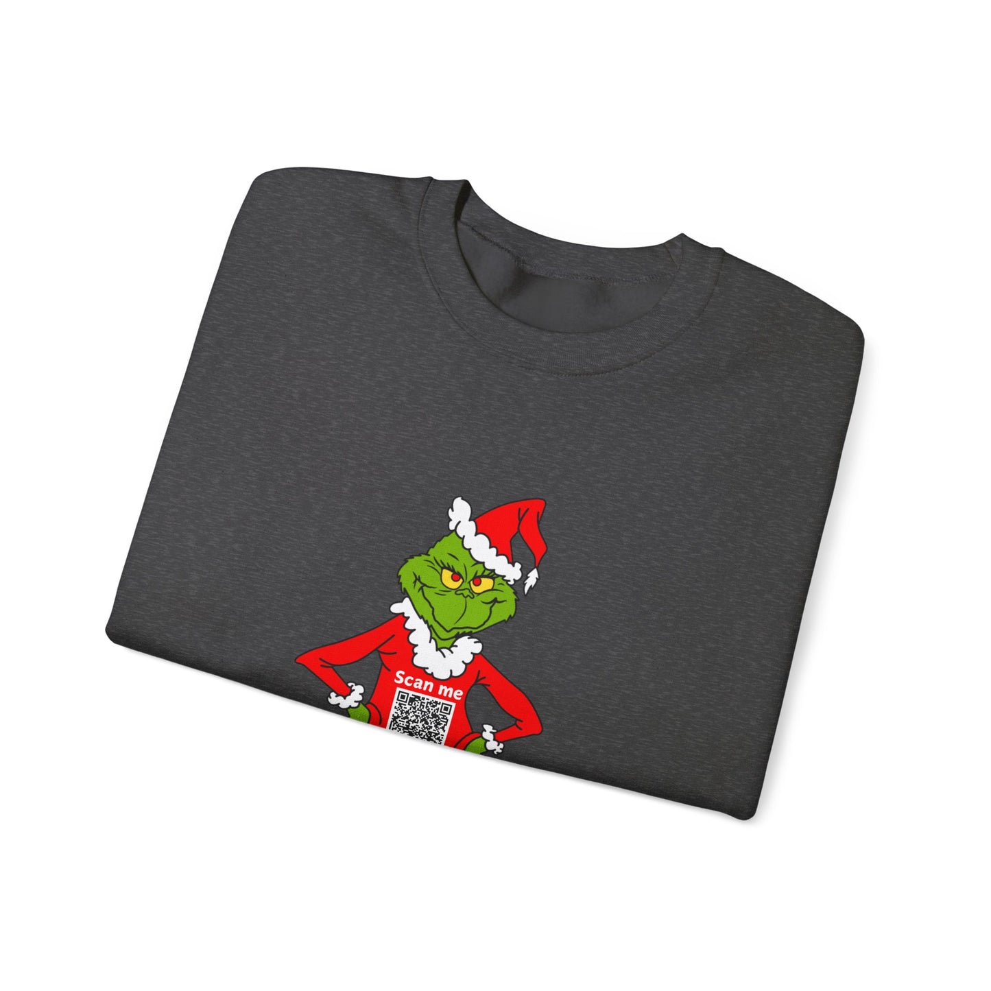 Grinch Prank QR Code Sweatshirt