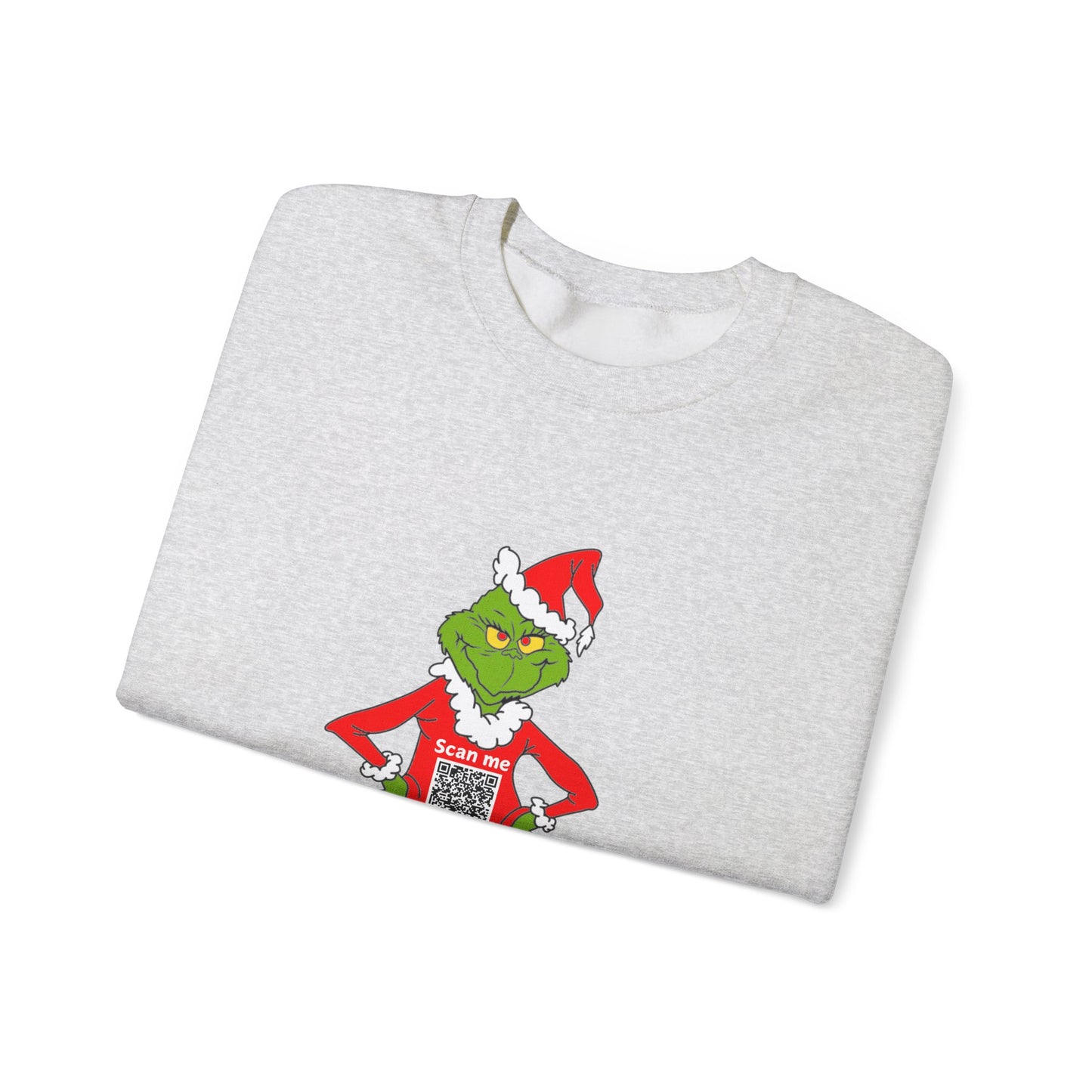 Grinch Prank QR Code Sweatshirt