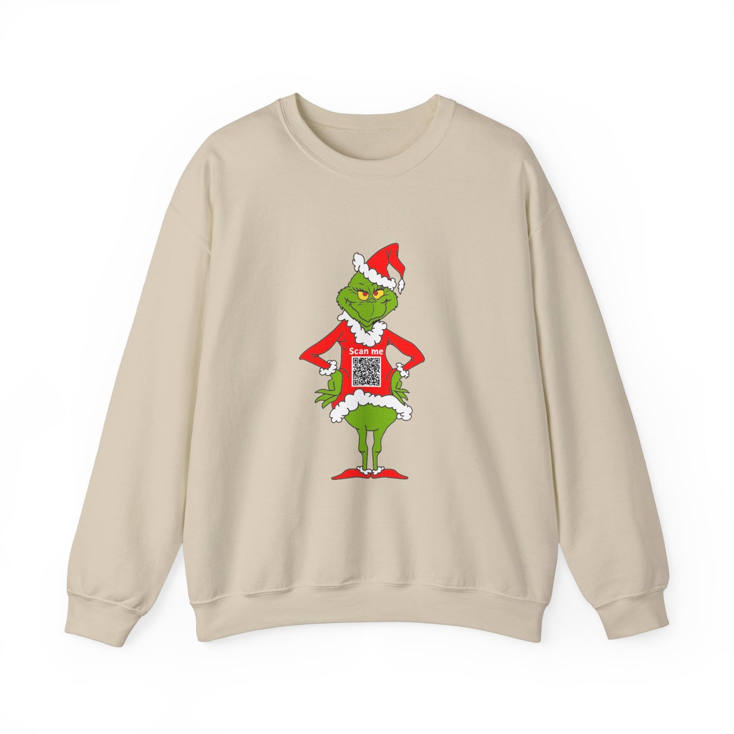 Grinch Prank QR Code Sweatshirt