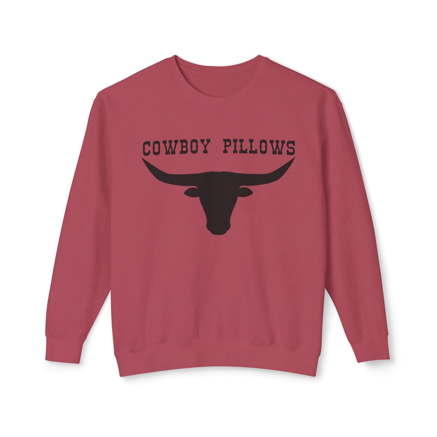 Cowboy Pillows Sweatshirt - Unisex Lightweight Crewneck, Perfect for Cozy Days, Gift for Farmers, Western Style, Rodeo Events