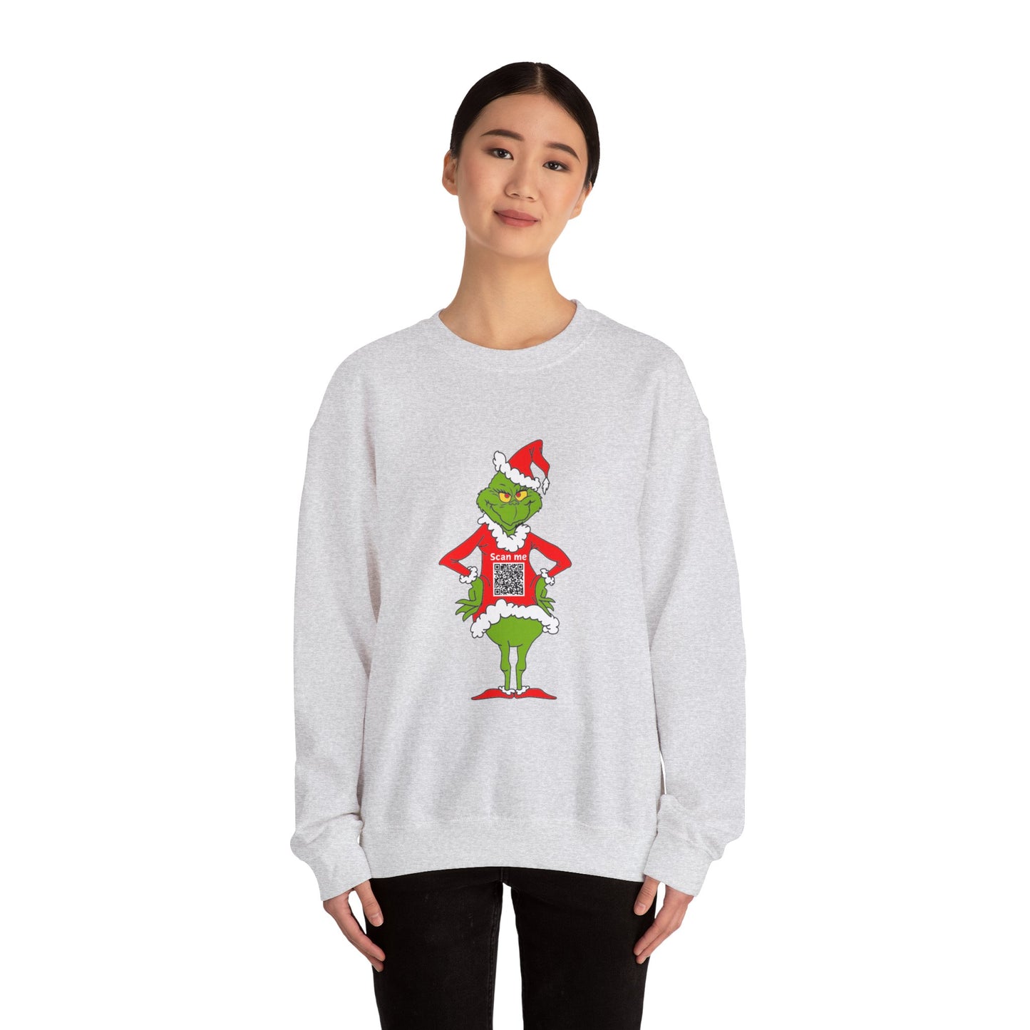 Grinch Prank QR Code Sweatshirt