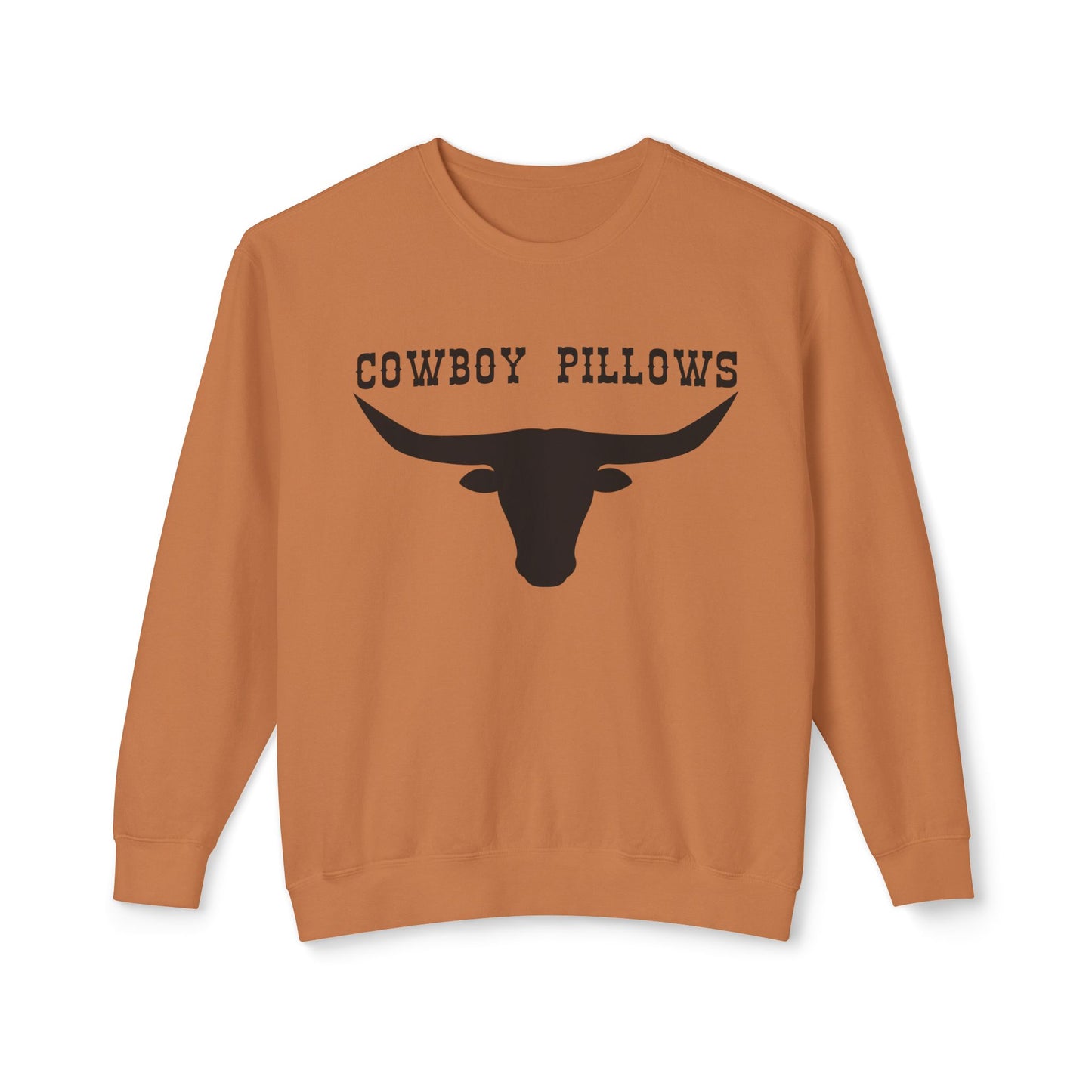 Cowboy Pillows Sweatshirt - Unisex Lightweight Crewneck, Perfect for Cozy Days, Gift for Farmers, Western Style, Rodeo Events