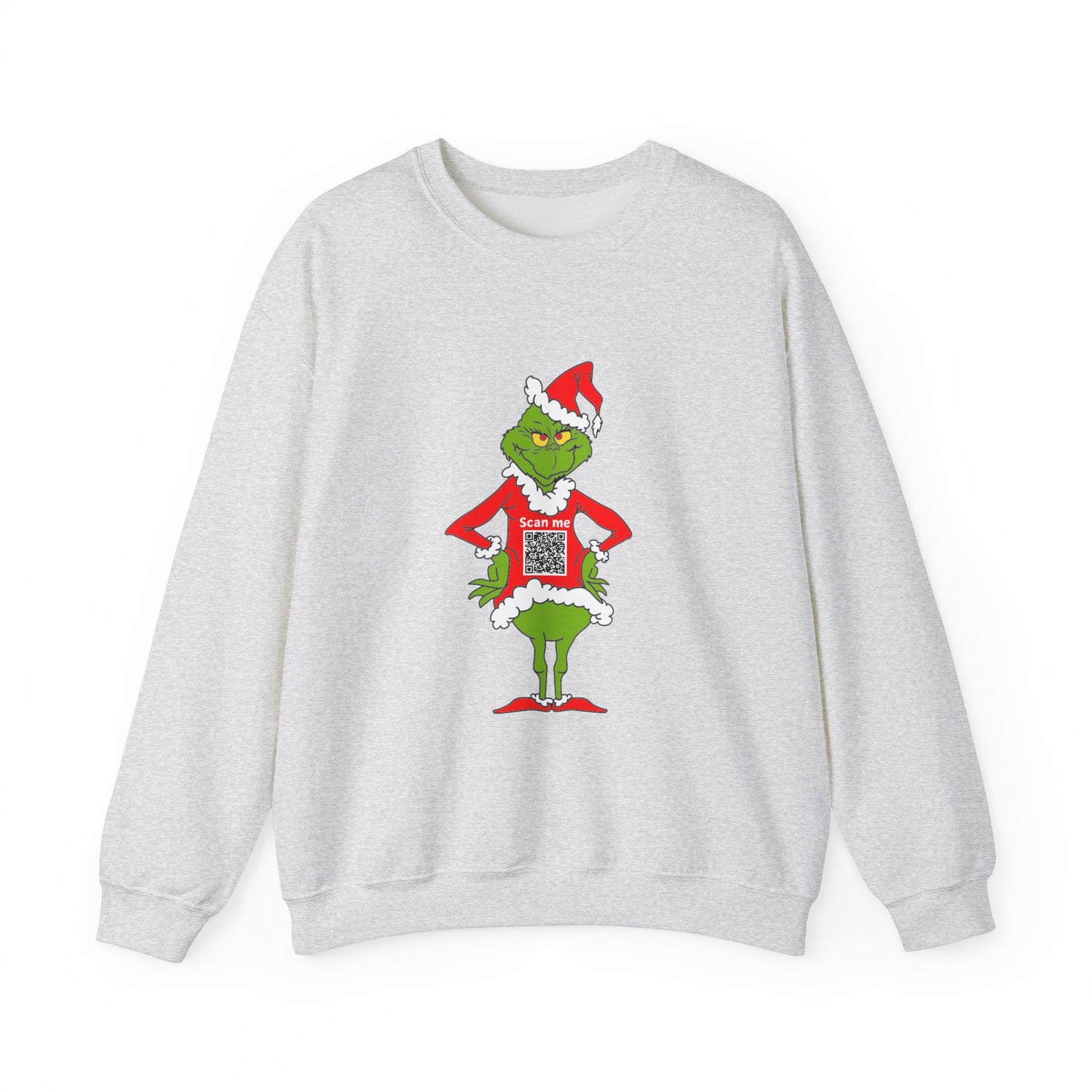Grinch Prank QR Code Sweatshirt