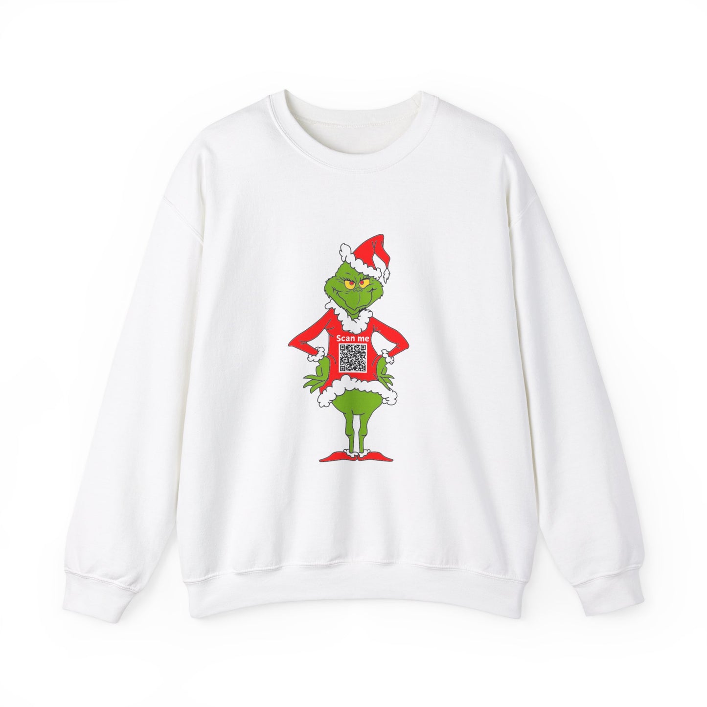 Grinch Prank QR Code Sweatshirt