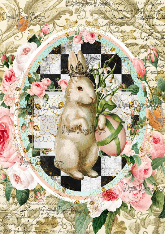 Antique White Rabbit (#A011)