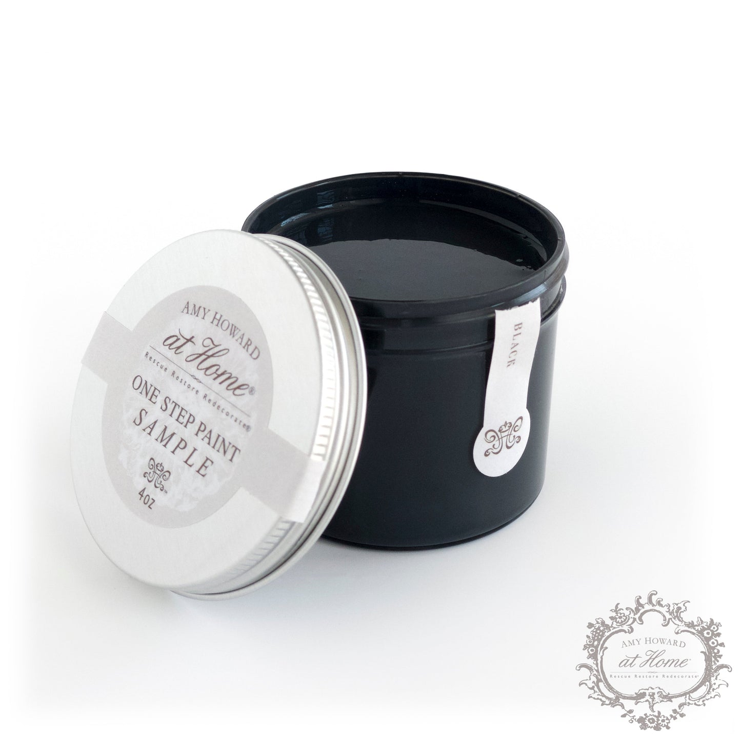 Black - One Step Paint - 4oz Sample
