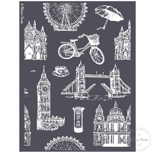 Cherrio London - Mesh Stencil 8.5x11