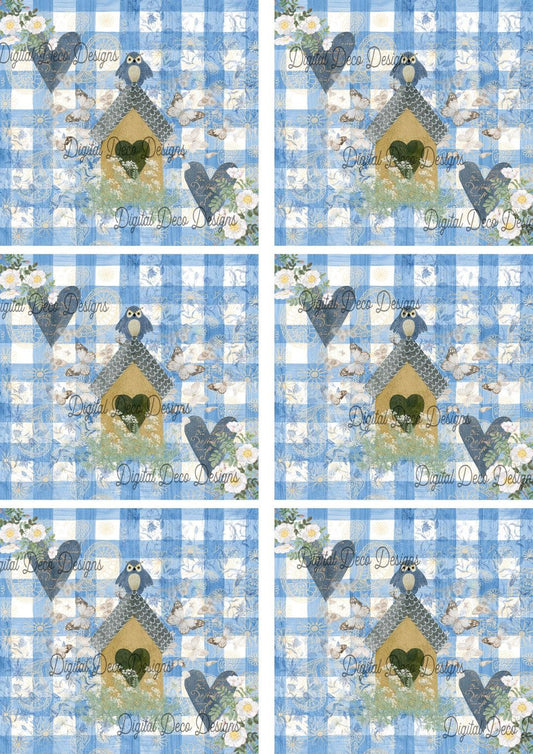 Country Summer Collage Sheet (#B017) (Exclusive Members Design)
