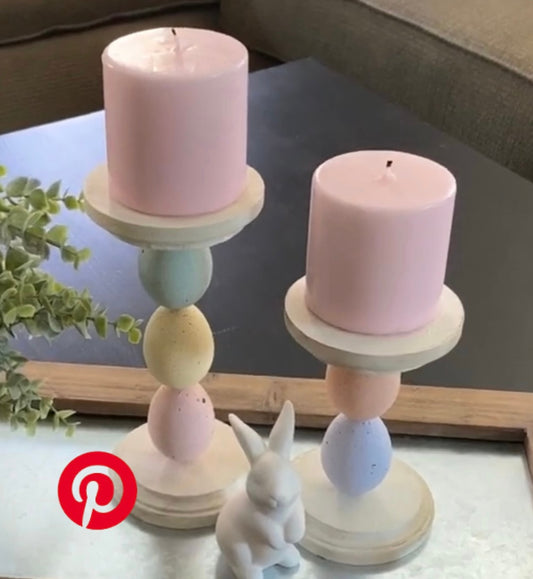 Easter egg candle holders