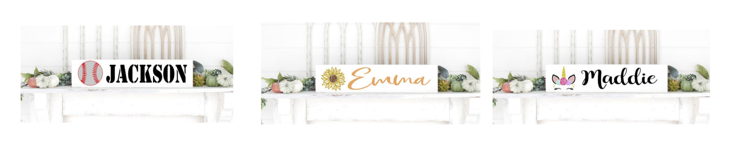 Rectangle Plank Sign Party