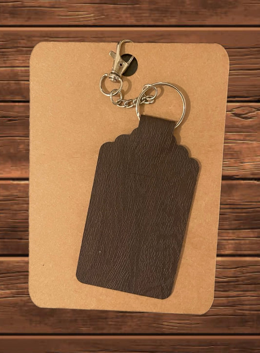 Lip balm holder keychain