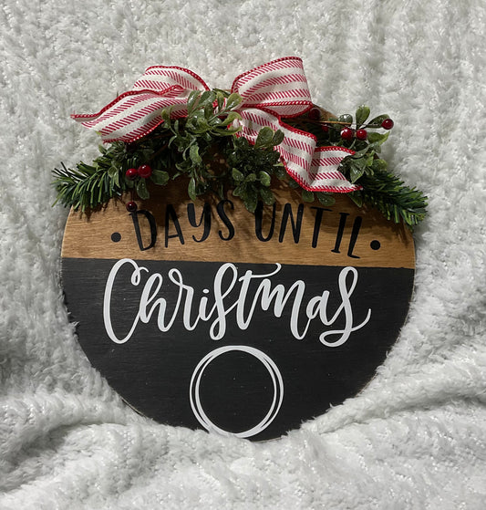 Days Until Christmas Round