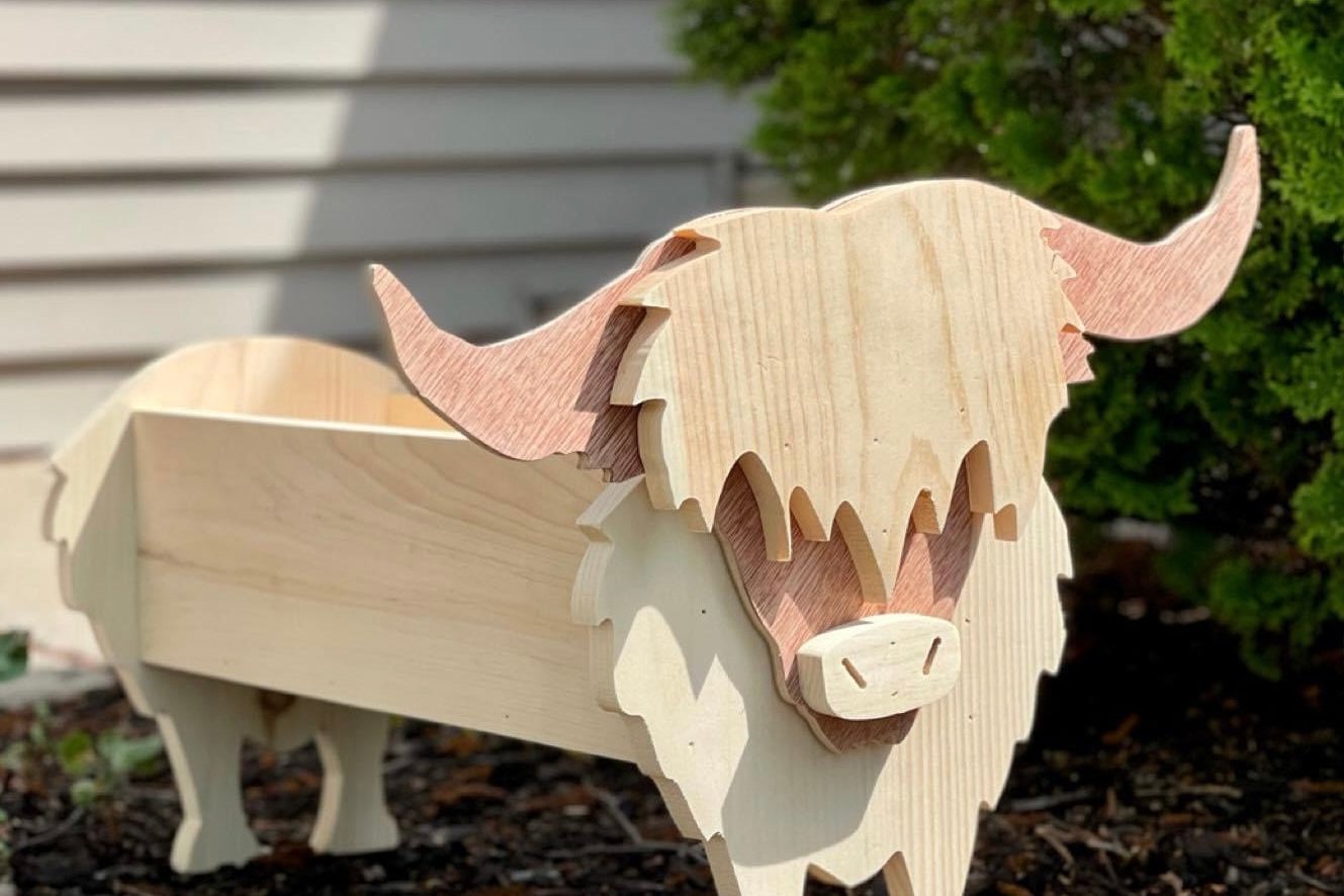 Highland Cow Planter