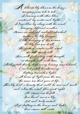 Angel Lily Poem (#A009)