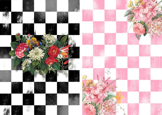 Botanicals Black and Pink Combo (#A053) (Exclusive Members Design)