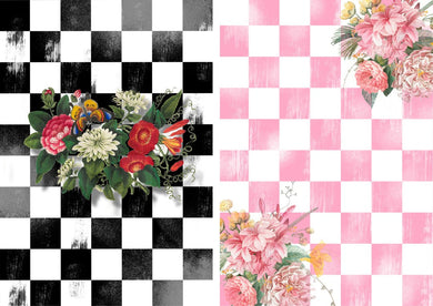 Botanicals Black and Pink Combo (#A053) (Exclusive Members Design)