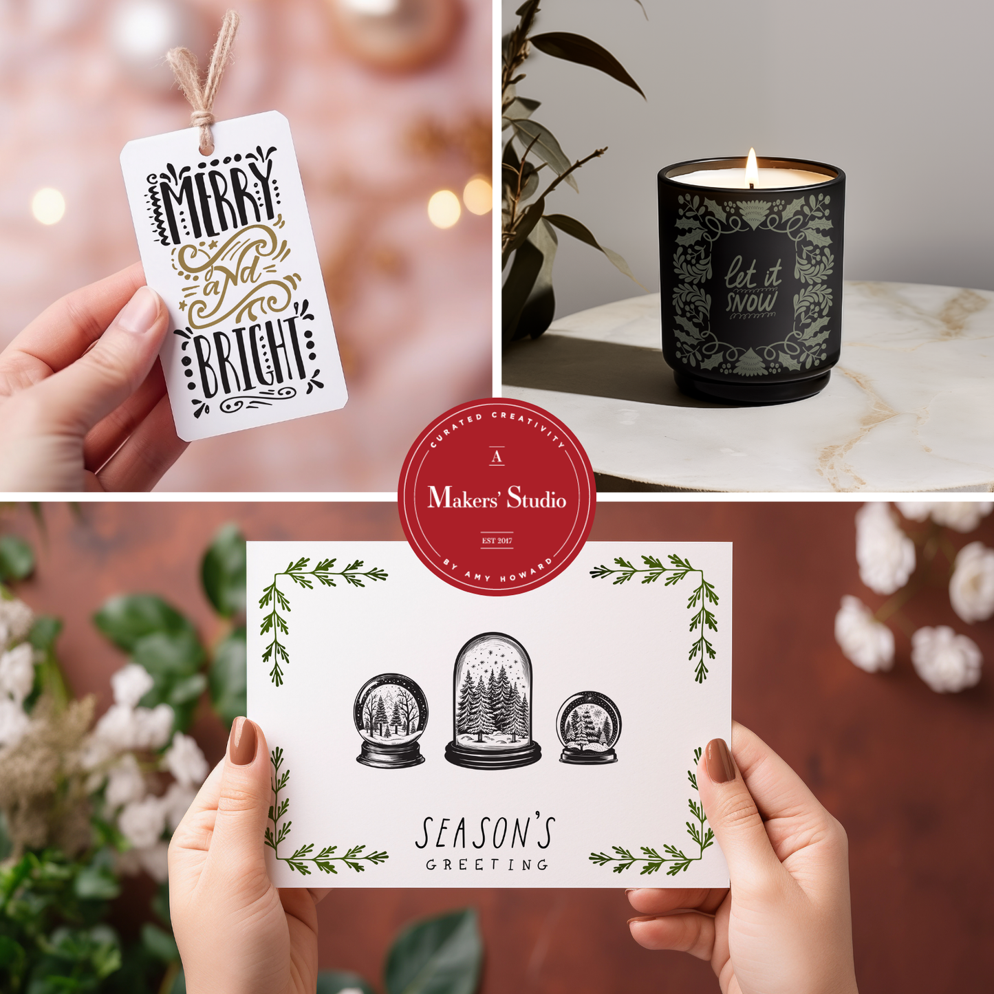 Scandinavian Christmas Mesh Stencil Bundle 2024