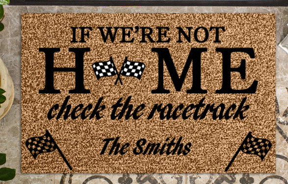 Racing-Themed Doormat Workshop — Where the rubber meets the rug!