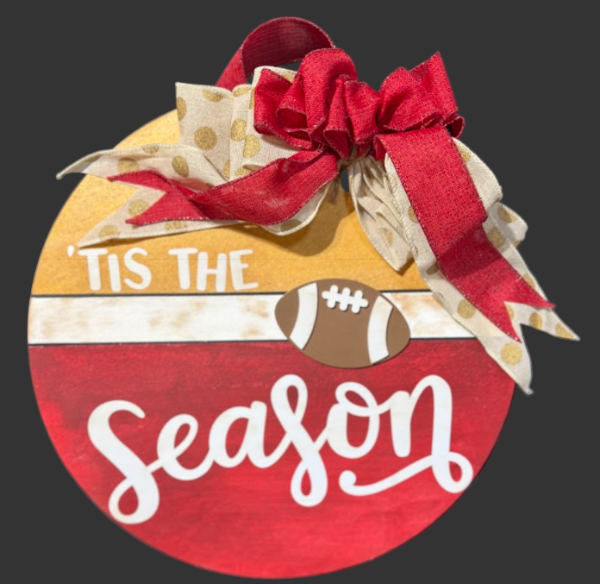 Team Spirit Football Round w/football