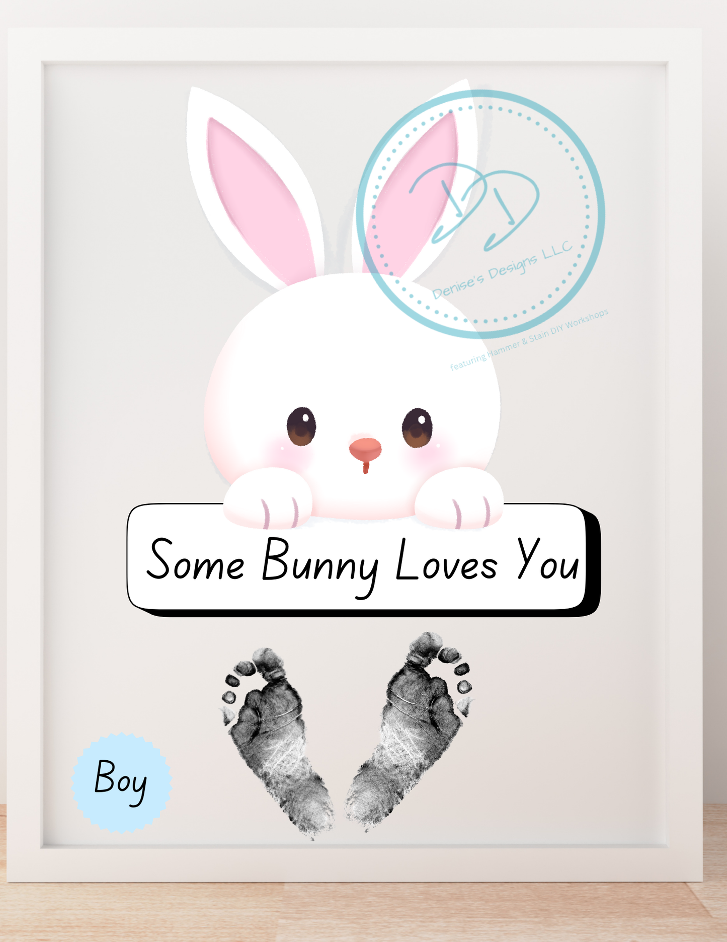 Bunny Footprints Keepsake Kit