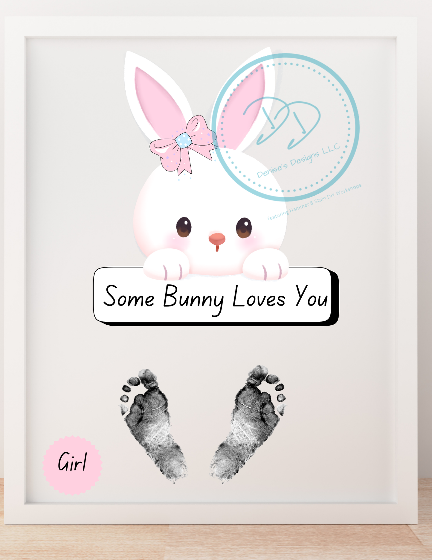 Bunny Footprints Keepsake Kit