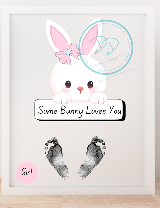 Bunny Footprints Keepsake Kit
