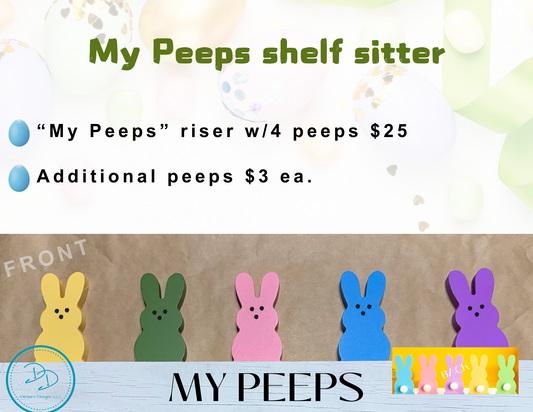 Peeps Personalized Shelf Sitter