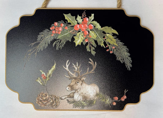 Reindeer Plaque